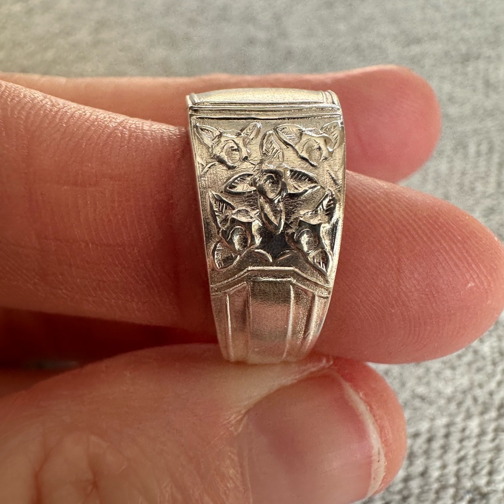 Silver Plated Spoon Ring - Picture 8 of 14